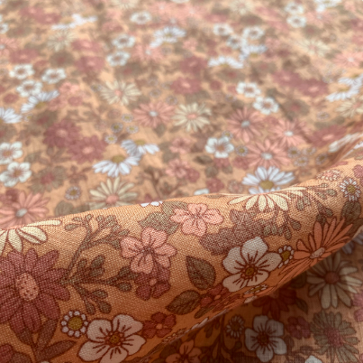 Floral Linen Fabric for Bulk Buy