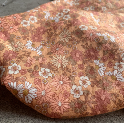 Floral Linen Fabric for Bulk Buy