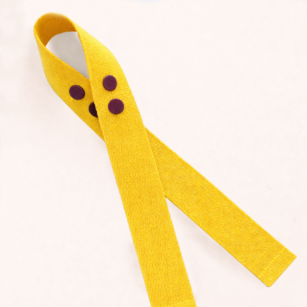 yellow luggage tags