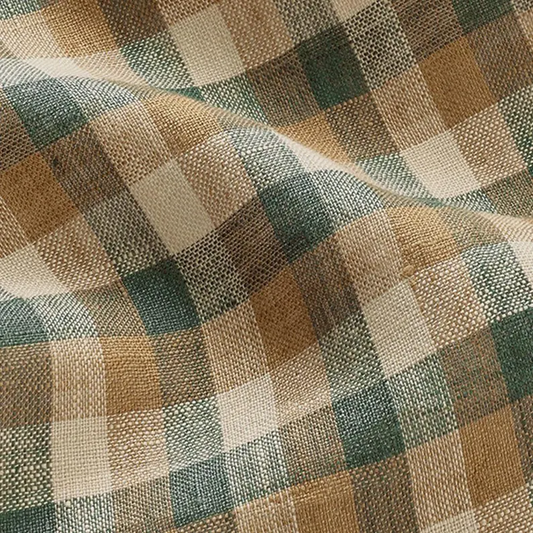 Multicolore Plaid Linen Fabric for Bulk Buy
