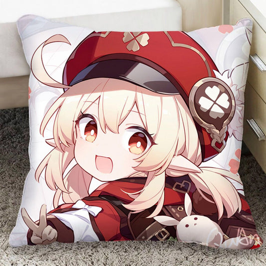 Custom full-printed pillow case featuring an adorable anime character.