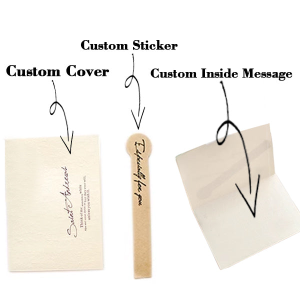 Personalized Greeting Card, Custom Folded Card for Card for Her & Him